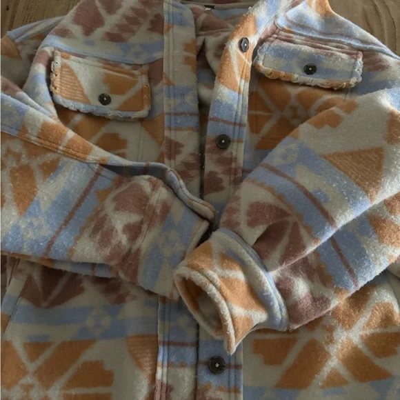 Free People Jacquard Ruby Jacket Aztec Print Sedona Combo Size S - Picture 4 of 6